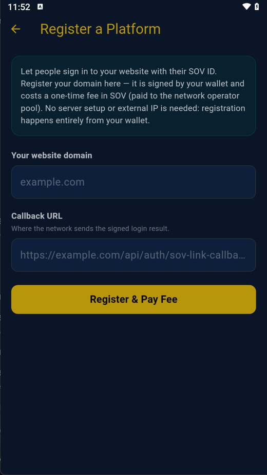 Register a Platform